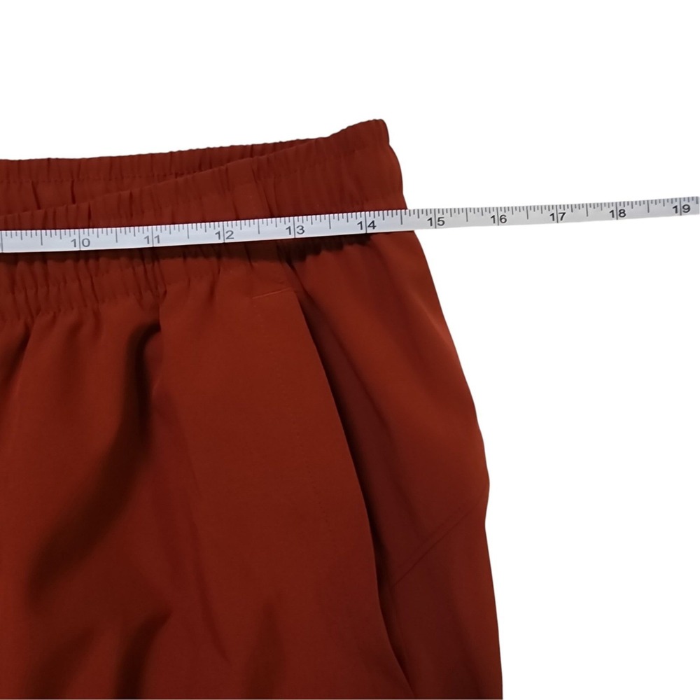Under Armour Womens Wide Leg Athletic Pants Rust Orange Elastic Waist Small - Picture 9 of 10